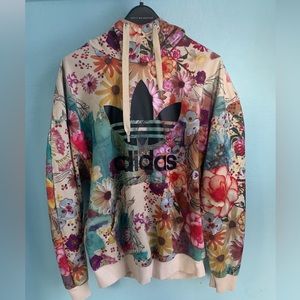 Adidas Watercolor Flower Graphic Hoodie